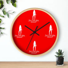 Load image into Gallery viewer, Women's Red & White Wall clock