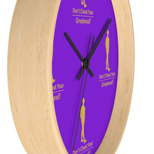 Load image into Gallery viewer, Purple & Gold Wall clock
