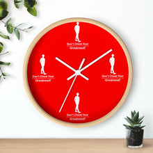 Load image into Gallery viewer, Red & White Wall clock