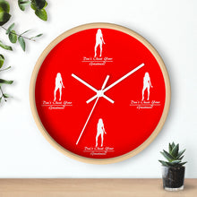 Load image into Gallery viewer, Women's Red & White Wall clock