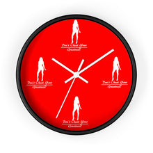 Load image into Gallery viewer, Women's Red & White Wall clock