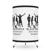 Load image into Gallery viewer, Black People Tripod Lamp with High-Res Printed Shade, US\CA plug