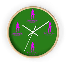 Load image into Gallery viewer, Women's Pink & Green Wall Clock