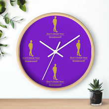 Load image into Gallery viewer, Purple & Gold Wall clock