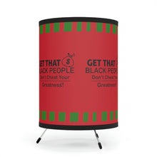 Load image into Gallery viewer, Black People, Get That Bag, Tripod Lamp with High-Res Printed Shade, US\CA plug