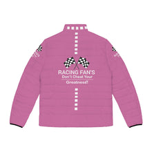 Load image into Gallery viewer, Racing Fan's Female Puffer Jacket (AOP)