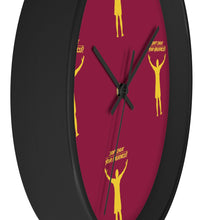 Load image into Gallery viewer, Burgandy & Gold Wall clock