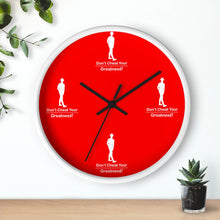 Load image into Gallery viewer, Red & White Wall clock