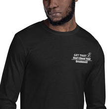 Load image into Gallery viewer, Don't Cheat Your Greatness, Get That Bag, Embroidered Sleeve Fitted Crew