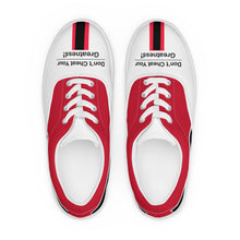 Load image into Gallery viewer, Don't Cheat Your Greatness Men’s lace-up canvas shoes