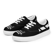 Load image into Gallery viewer, Don't Cheat Your Greatness, Get That Bag, Men’s lace-up canvas shoes
