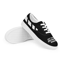 Load image into Gallery viewer, Don't Cheat Your Greatness, Get That Bag, Men’s lace-up canvas shoes
