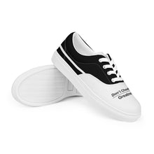 Load image into Gallery viewer, Don't Cheat Your Greatness, Men ’s lace-up canvas shoes