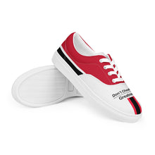 Load image into Gallery viewer, Don't Cheat Your Greatness Men’s lace-up canvas shoes