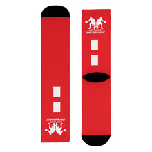 Load image into Gallery viewer, DCYG Dbl Basketball Players  White &amp; Red Crew Socks (EU)
