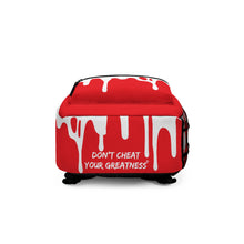 Load image into Gallery viewer, DCYG DRIP 24 White logo &amp; Red  Backpack
