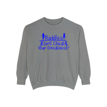 Load image into Gallery viewer, DCYG 24SX Baddies Blue Logo  Garment-Dyed Sweatshirt
