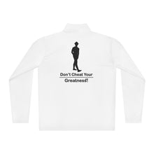 Load image into Gallery viewer, DCYG Black logo Man W/ Hat Quarter-Zip Pullover
