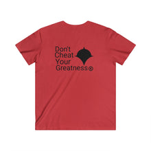 Load image into Gallery viewer, DCYG Black Logo Fitted V-Neck Short Sleeve Tee
