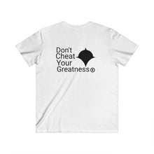 Load image into Gallery viewer, DCYG Black Logo Fitted V-Neck Short Sleeve Tee
