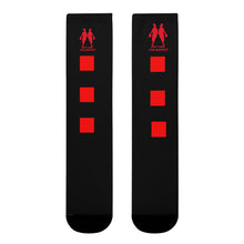Load image into Gallery viewer, DCYG Red &amp; Black Womens Crew Socks (EU)

