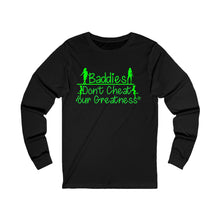 Load image into Gallery viewer, DCYG 24SX  Baddies Green logo Unisex Jersey Long Sleeve Tee
