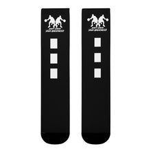 Load image into Gallery viewer, Copy of DCYG Dbl Basketball Players Black &amp; White Crew Socks (EU)
