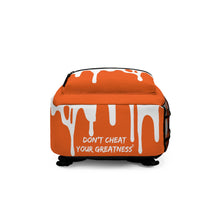 Load image into Gallery viewer, DCYG DRIP 24 White logo &amp; Orange Backpack
