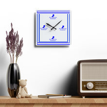 Load image into Gallery viewer, DCYG Blue Red Bottoms ,Royal Blue  &amp; White  Acrylic Wall Clock
