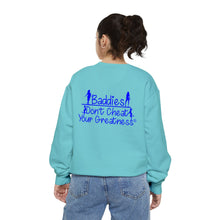 Load image into Gallery viewer, DCYG 24SX Baddies Blue Logo  Garment-Dyed Sweatshirt
