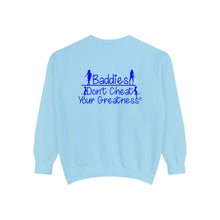 Load image into Gallery viewer, DCYG 24SX Baddies Blue Logo  Garment-Dyed Sweatshirt
