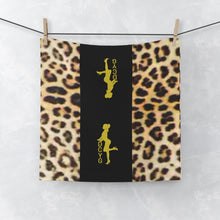 Load image into Gallery viewer, DCYG 24 FR Stax Gold &amp; Leopard Face Towel
