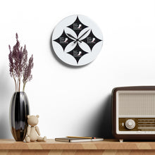 Load image into Gallery viewer, White Red Bottoms , Black  &amp; White  Acrylic Wall Clock
