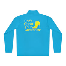 Load image into Gallery viewer, DCYG Yellow Red Bottoms Unisex Quarter-Zip Pullover
