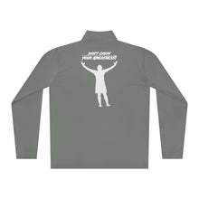Load image into Gallery viewer, DCYG White logo Mens Arms Up  Quarter-Zip Pullover
