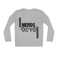 DCYG NERDS Black Logo  Long Sleeve Shirt