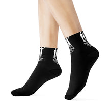 Load image into Gallery viewer, DCYG Black People Black &amp; White Crew Socks
