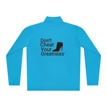 Load image into Gallery viewer, DCYG Black Red Bottoms Unisex Quarter-Zip Pullover
