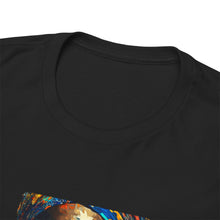 Load image into Gallery viewer, Blk Woman ,Multicolor Scarf &amp; White Unisex Heavy Cotton Tee
