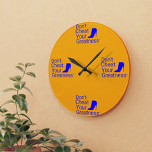 Load image into Gallery viewer, DCYG Blie Red Bottoms , Black  &amp; White  Acrylic Wall Clock
