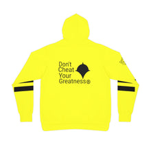 Load image into Gallery viewer, DCYG Black &amp; Neon Yellow Athletic Hoodie (AOP)
