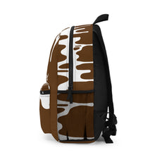 Load image into Gallery viewer, DCYG DRIP 24 White logo &amp; Dark Brown  Backpack

