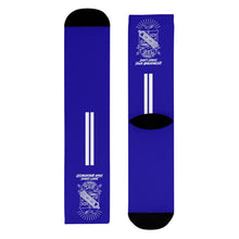 Load image into Gallery viewer, DCYG  White Phi Beta Sigma &amp; Blue Crew Socks (EU)
