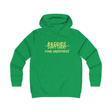 Load image into Gallery viewer, DCYG FX Baddies Yellow Logo Girlie College Hoodie
