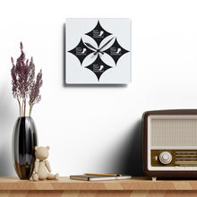 Load image into Gallery viewer, White Red Bottoms , Black  &amp; White  Acrylic Wall Clock
