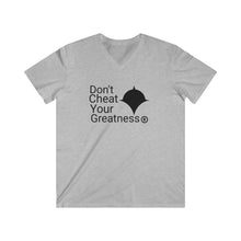 Load image into Gallery viewer, DCYG Black Logo Fitted V-Neck Short Sleeve Tee
