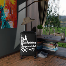 Load image into Gallery viewer, DCYG DEI 24BW White Logo &amp; Black Suitcase
