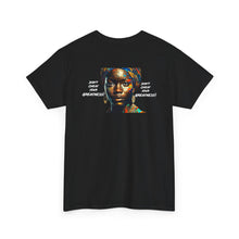 Load image into Gallery viewer, Blk Woman ,Multicolor Scarf &amp; White Unisex Heavy Cotton Tee
