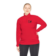 Load image into Gallery viewer, DCYG Black Red Bottoms Unisex Quarter-Zip Pullover
