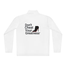 Load image into Gallery viewer, DCYG Black Red Bottoms Unisex Quarter-Zip Pullover
